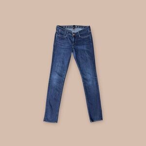 EARNEST SEWN Harlan skinny low rise in dark wash Size 28